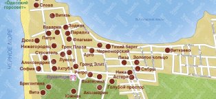 Карта Анапы Витязево